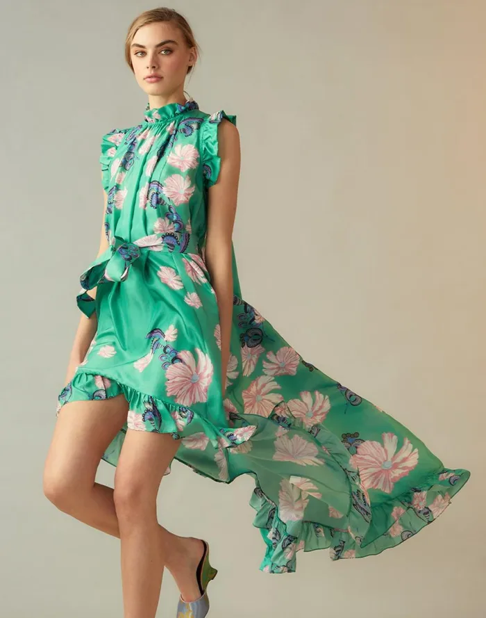 Women Cynthia Rowley Dresses Garden Of Eden Dress Grnfl