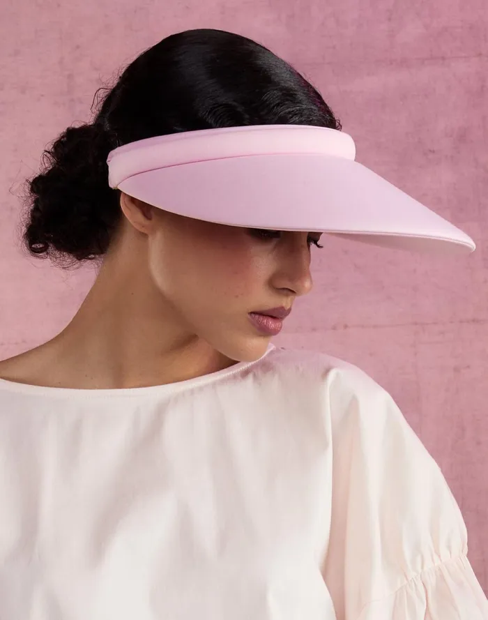 Women Cynthia Rowley Swim Bonded Visor Pink Women Cynthia Rowley Swim Bonded Visor Pink