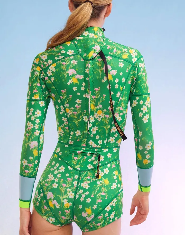 Women Cynthia Rowley Swim Clover Wetsuit Grnmt