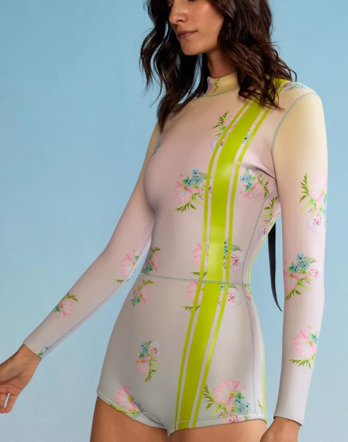 Women Cynthia Rowley Swim Ombre Floral Wetsuit Ypbomb