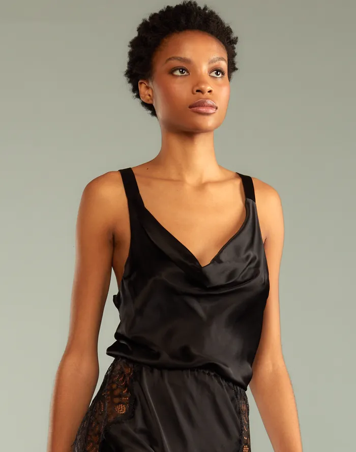 Women Cynthia Rowley Tops Lya Silk Blouse Black Women Cynthia Rowley Tops Lya Silk Blouse Black