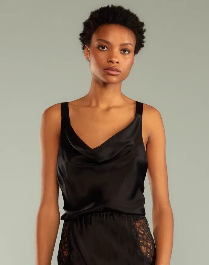 Women Cynthia Rowley Tops Lya Silk Blouse Black Women Cynthia Rowley Tops Lya Silk Blouse Black