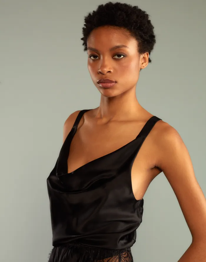 Women Cynthia Rowley Tops Lya Silk Blouse Black Women Cynthia Rowley Tops Lya Silk Blouse Black