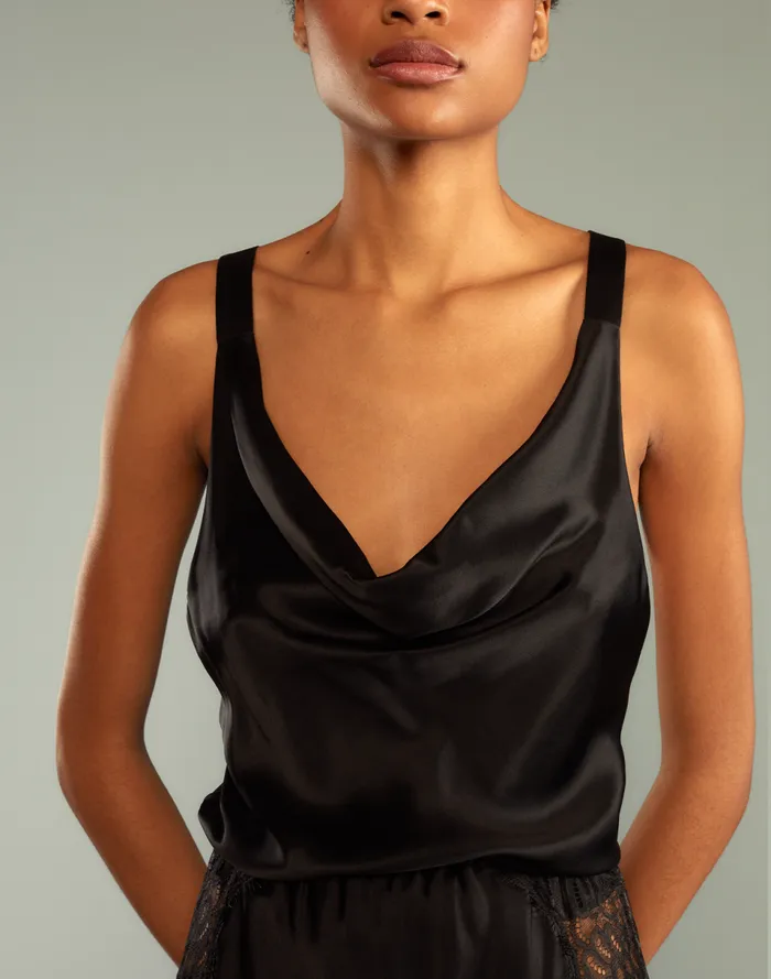 Women Cynthia Rowley Tops Lya Silk Blouse Black Women Cynthia Rowley Tops Lya Silk Blouse Black