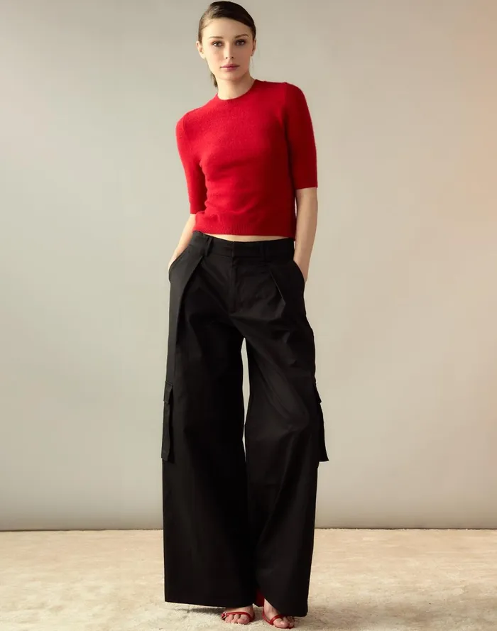 Women Cynthia Rowley Tops Sydney Sweater Red