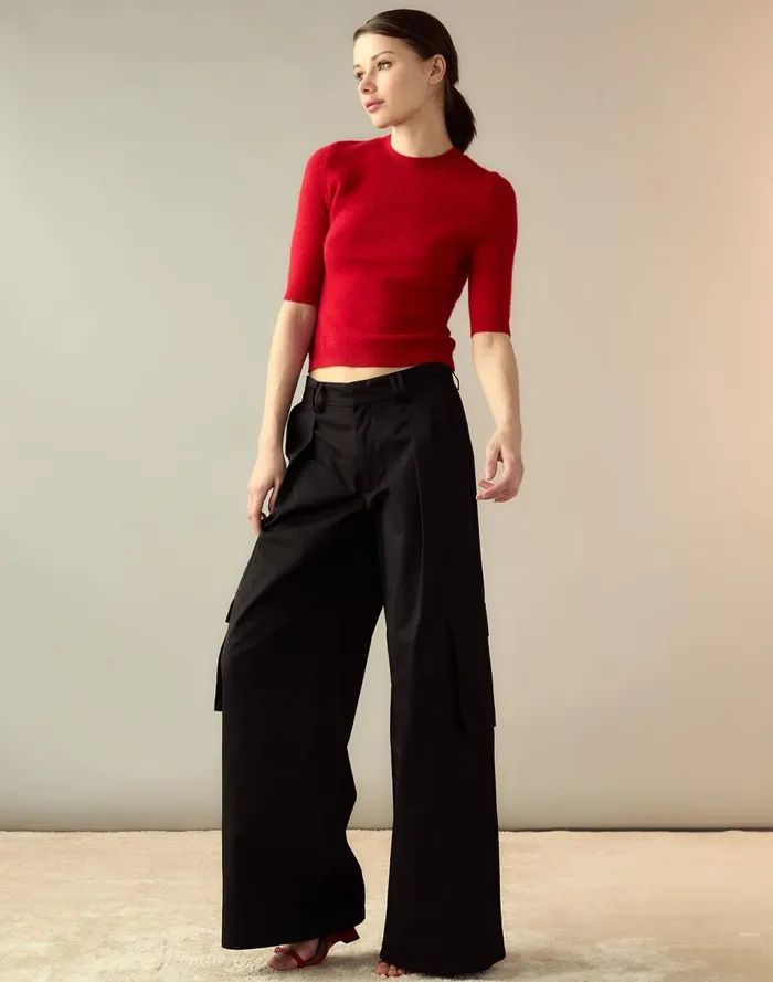Women Cynthia Rowley Tops Sydney Sweater Red