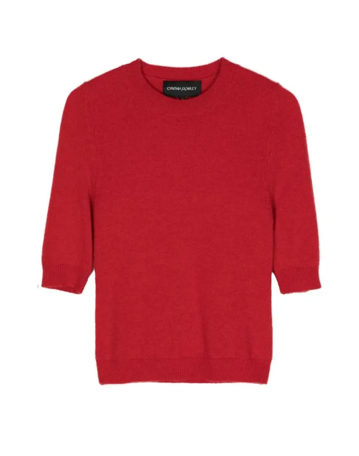 Women Cynthia Rowley Tops Sydney Sweater Red