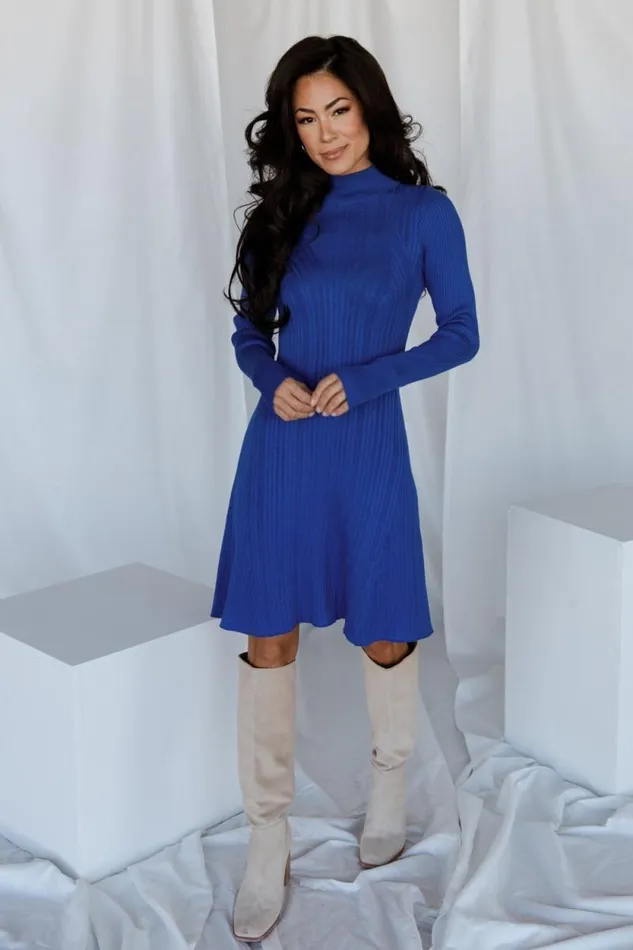 Women Dastrup Ribbed Dress Cobalt Baltic Born Short Dresses
