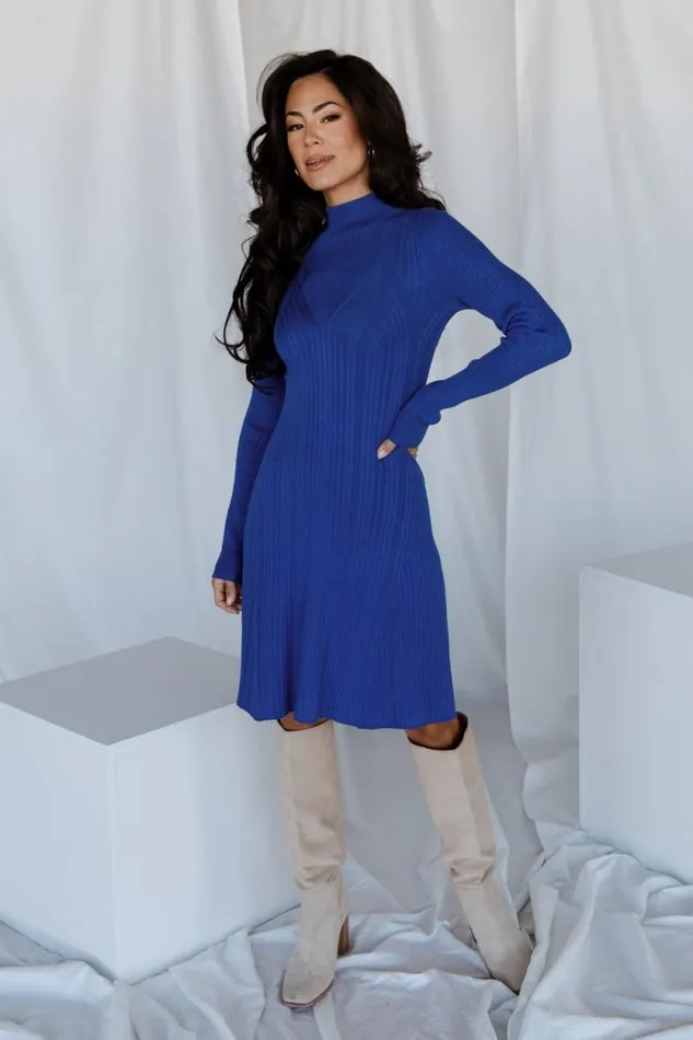 Women Dastrup Ribbed Dress Cobalt Baltic Born Short Dresses
