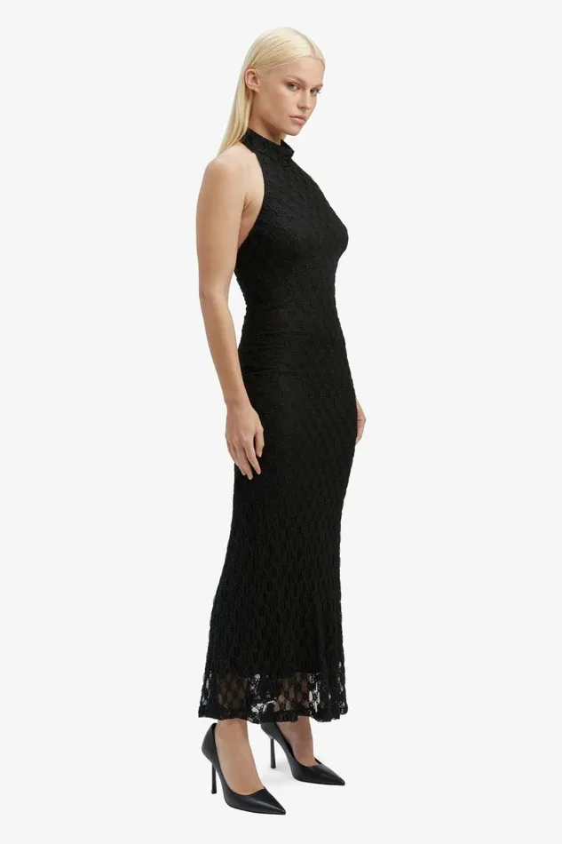 Women Day To Night Dresses Bardot Adoni Ola Lace Midi Dress In Black Black Women Day To Night Dresses Bardot Adoni Ola Lace Midi Dress In Black Black