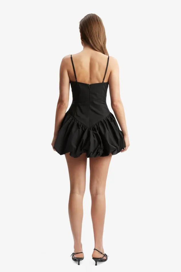 Women Day To Night Dresses Bardot Lissett Poplin Mini Dress In Black Black