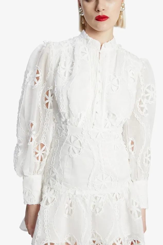 Women Day To Night Dresses Bardot Remy Lace Dress In Orchid White Orchid White Women Day To Night Dresses Bardot Remy Lace Dress In Orchid White Orchid White
