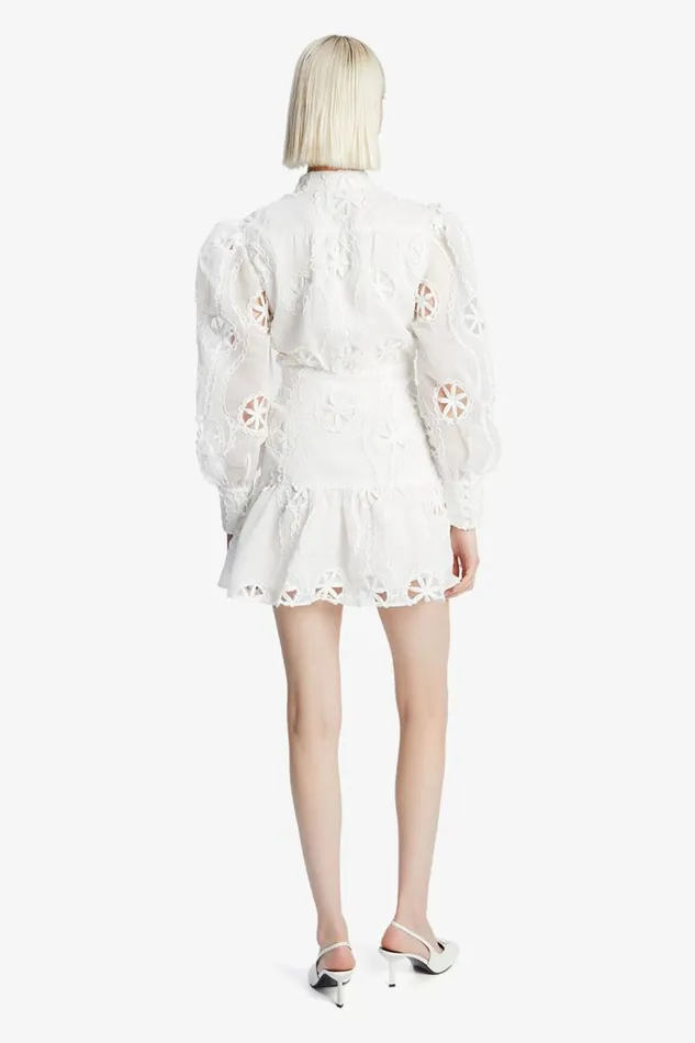 Women Day To Night Dresses Bardot Remy Lace Dress In Orchid White Orchid White Women Day To Night Dresses Bardot Remy Lace Dress In Orchid White Orchid White