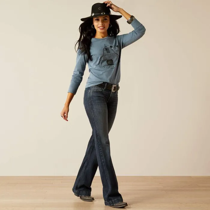 Women Denim Ariat Perfect Rise Elsie Trouser Jeans Missouri