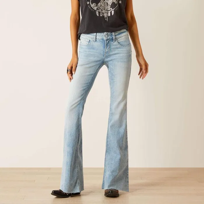 Women Denim Ariat Perfect Rise Jimena Flare Snowland