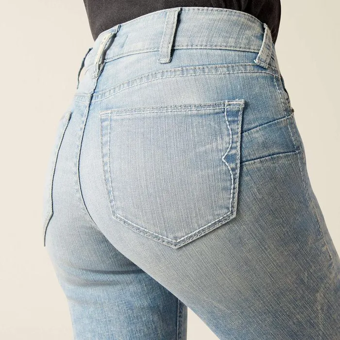 Women Denim Ariat Perfect Rise Jimena Flare Snowland