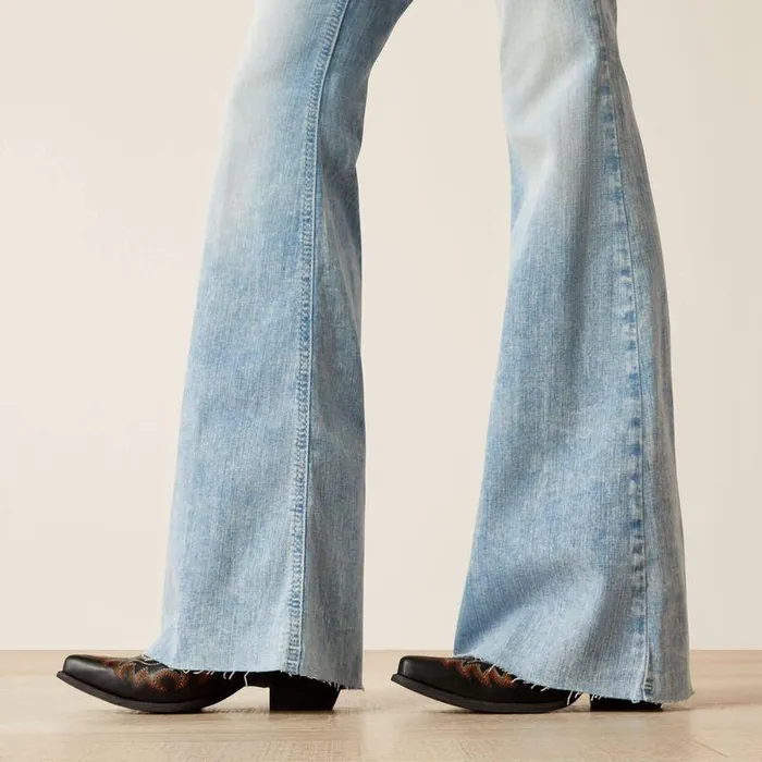 Women Denim Ariat Perfect Rise Jimena Flare Snowland
