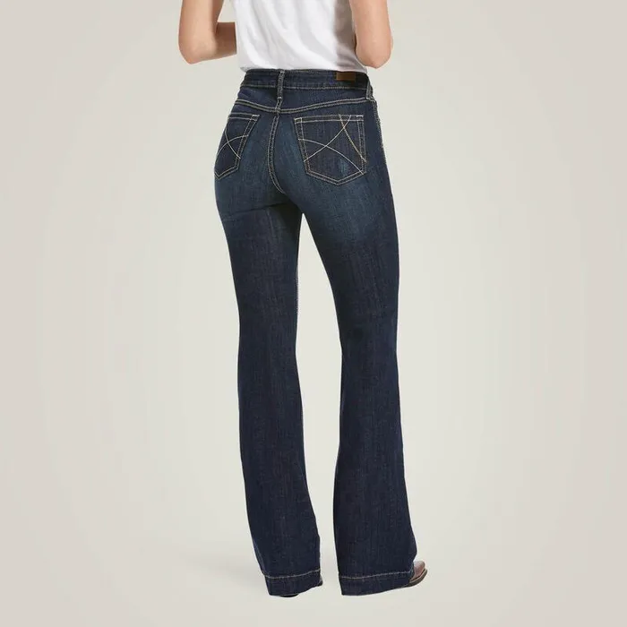 Women Denim Ariat Slim Trouser Ella Wide Leg Rascal Women Denim Ariat Slim Trouser Ella Wide Leg Rascal