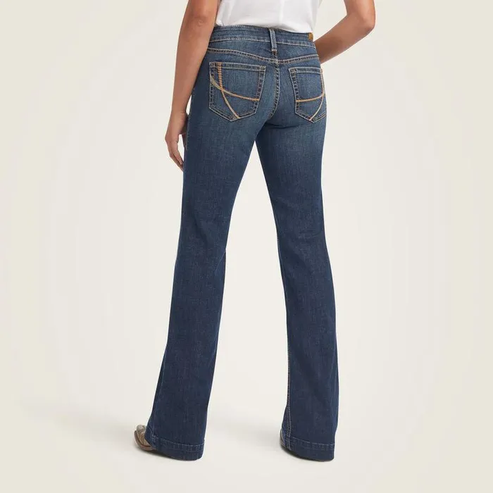 Women Denim Ariat Trouser Perfect Rise Maggie Wide Leg Jean Pasadena