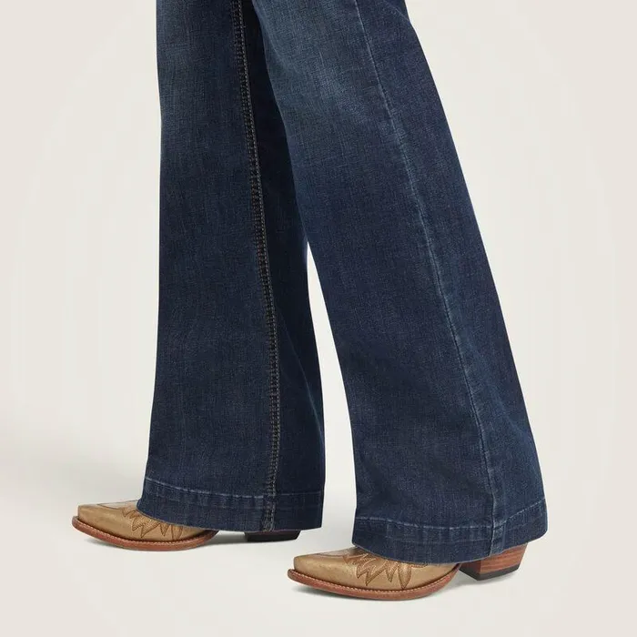 Women Denim Ariat Trouser Perfect Rise Maggie Wide Leg Jean Pasadena