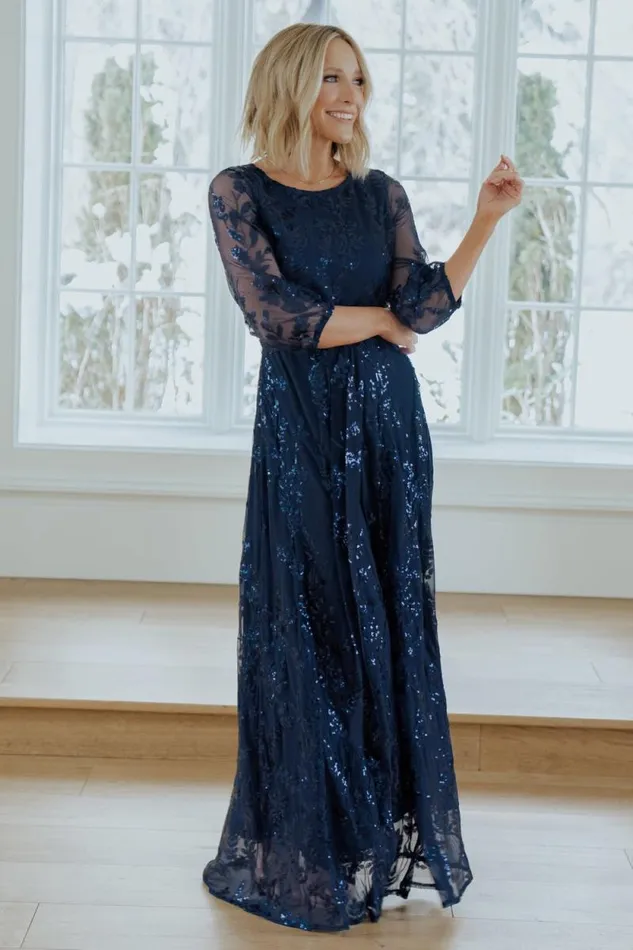 Women Destiny Sequin Maxi Dress Navy Baltic Born Embellished and Sequined Women Destiny Sequin Maxi Dress Navy Baltic Born Embellished and Sequined