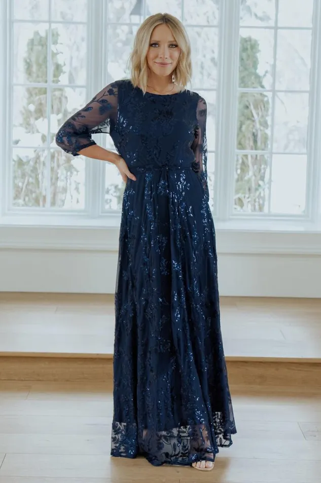 Women Destiny Sequin Maxi Dress Navy Baltic Born Embellished and Sequined Women Destiny Sequin Maxi Dress Navy Baltic Born Embellished and Sequined