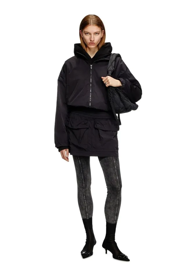 Women Diesel Jackets GLEAM Black