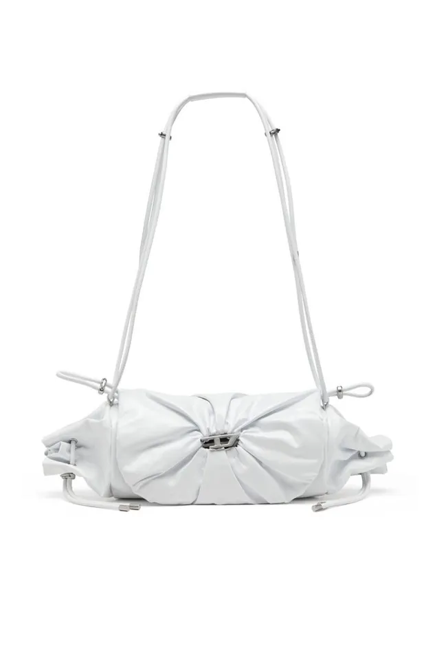 Women Diesel Shoulder Bags SCRUNCHD SHOULDER M White