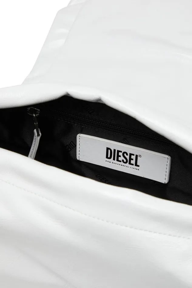 Women Diesel Shoulder Bags SCRUNCHD SHOULDER M White Women Diesel Shoulder Bags SCRUNCHD SHOULDER M White