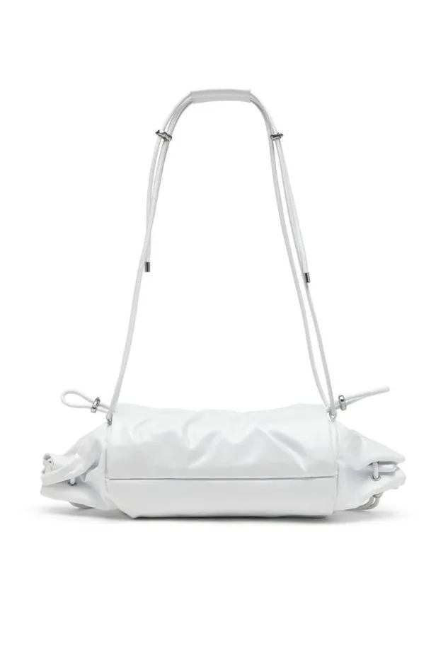 Women Diesel Shoulder Bags SCRUNCHD SHOULDER M White Women Diesel Shoulder Bags SCRUNCHD SHOULDER M White