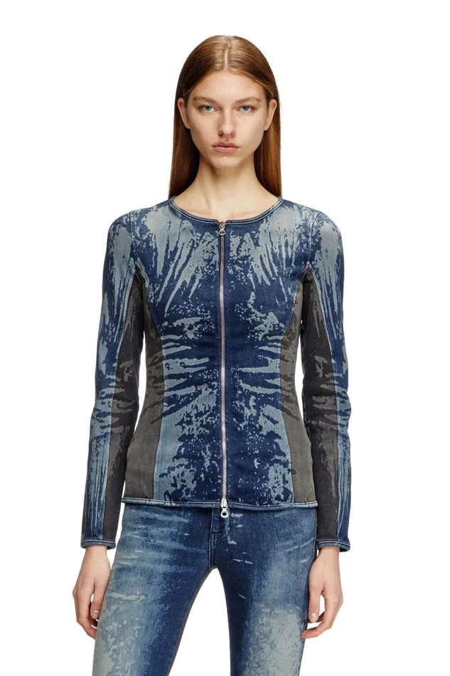 Women Diesel TShirts and Tops DEGARYS Dark Blue