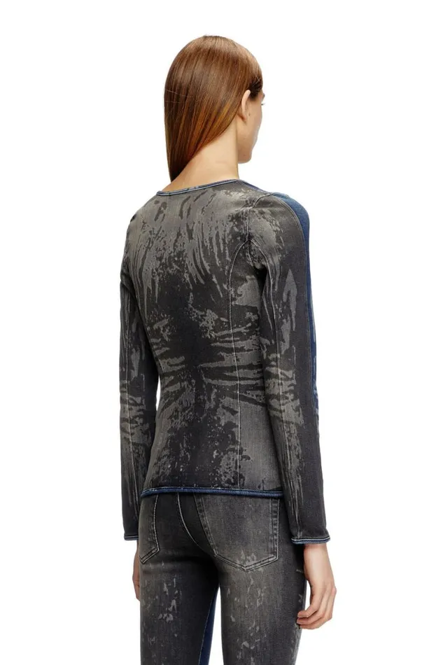 Women Diesel TShirts and Tops DEGARYS Dark Blue