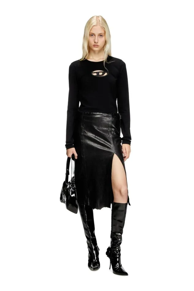 Women Diesel TShirts and Tops TANGIELS Black