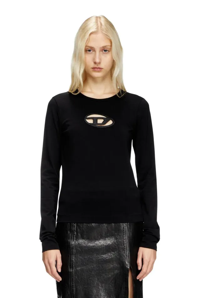 Women Diesel TShirts and Tops TANGIELS Black Women Diesel TShirts and Tops TANGIELS Black
