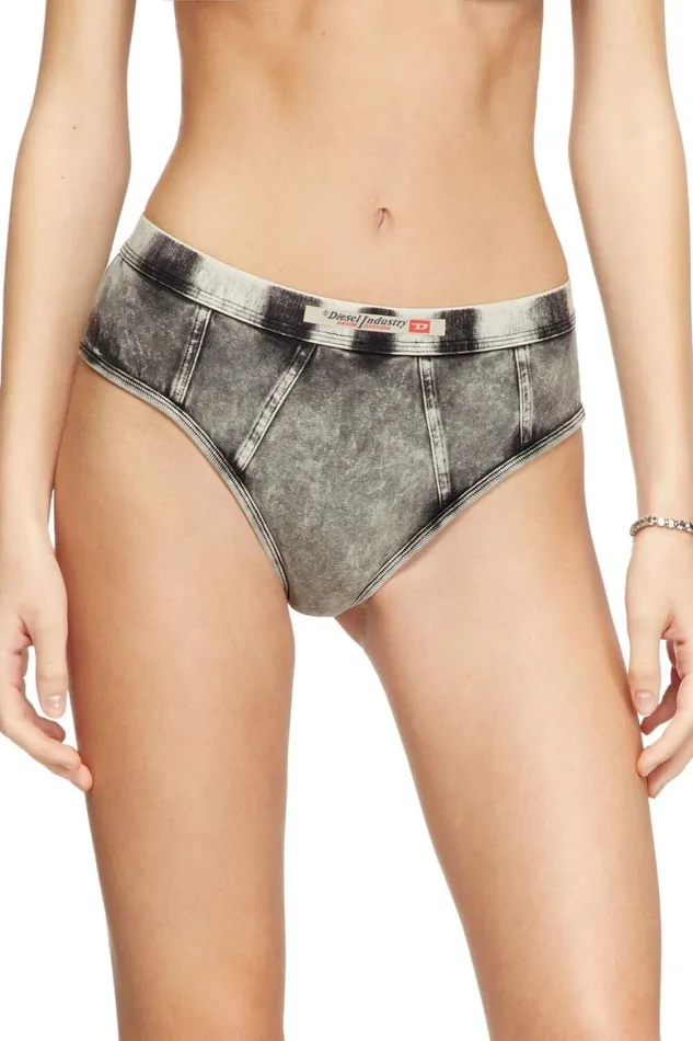 Women Diesel Underwear and Socks UFPNDENIMHIPSTERPANTY Dark Grey