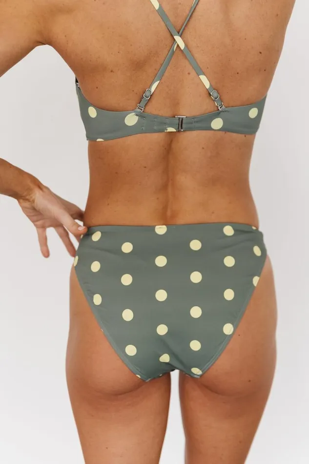 Women Donna Bikini Bottom Olive Dot Baltic Born Bikini