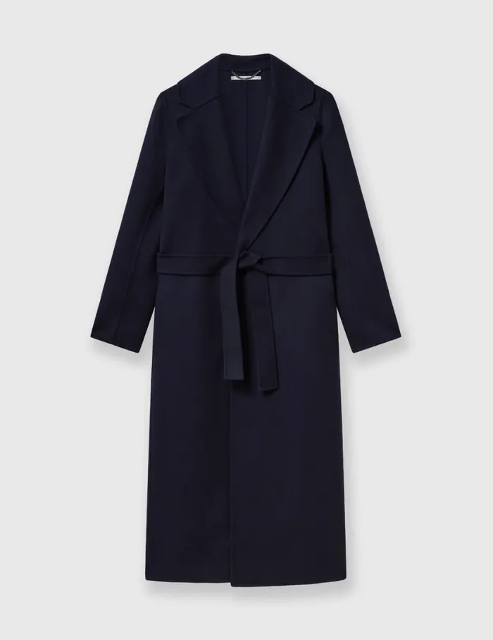 Women DoubleFaced Belted Trench Coat Ink Stella McCartney Coats And Jackets