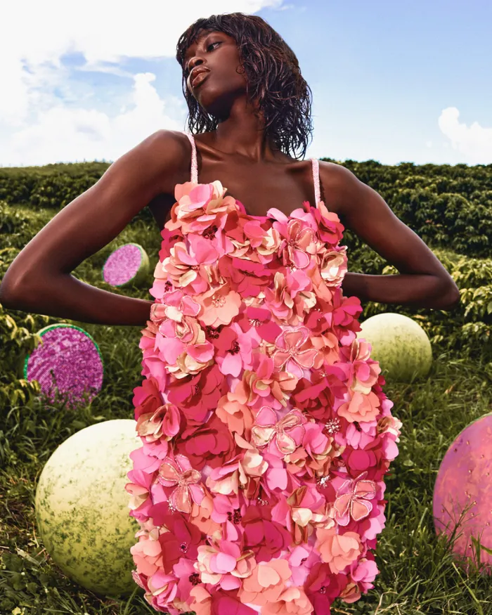 Women Dresses and Jumpsuits PatBO HandBeaded 3D Flower Mini Dress EXCLUSIVE Multi