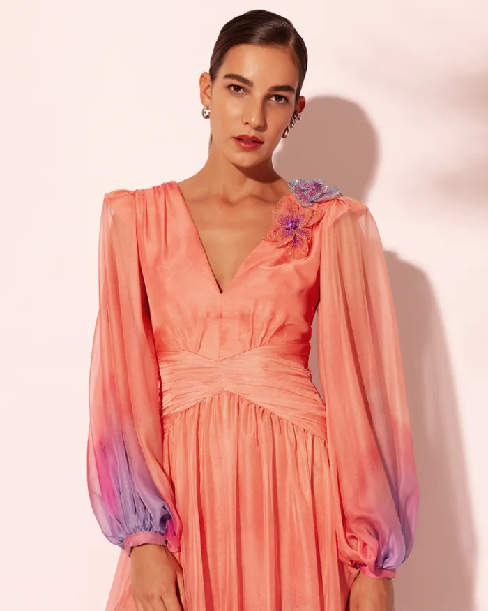 Women Dresses and Jumpsuits PatBO Long Sleeve Degrade Dress FINAL SALE Degrade