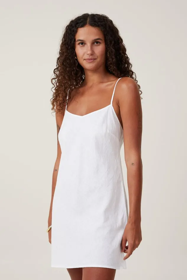 Women Dresses Cotton On Haven V Neck Mini Dress White