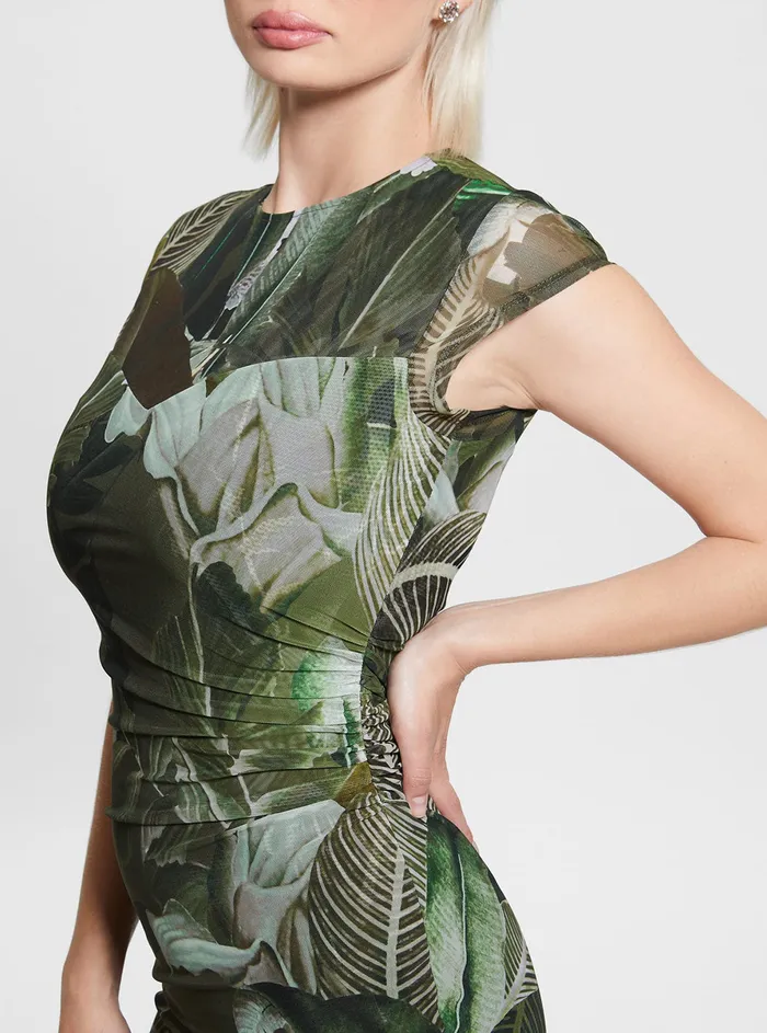 Women Dresses GUESS Eco Moonlit Tropic Garden Aida Mini Dress
