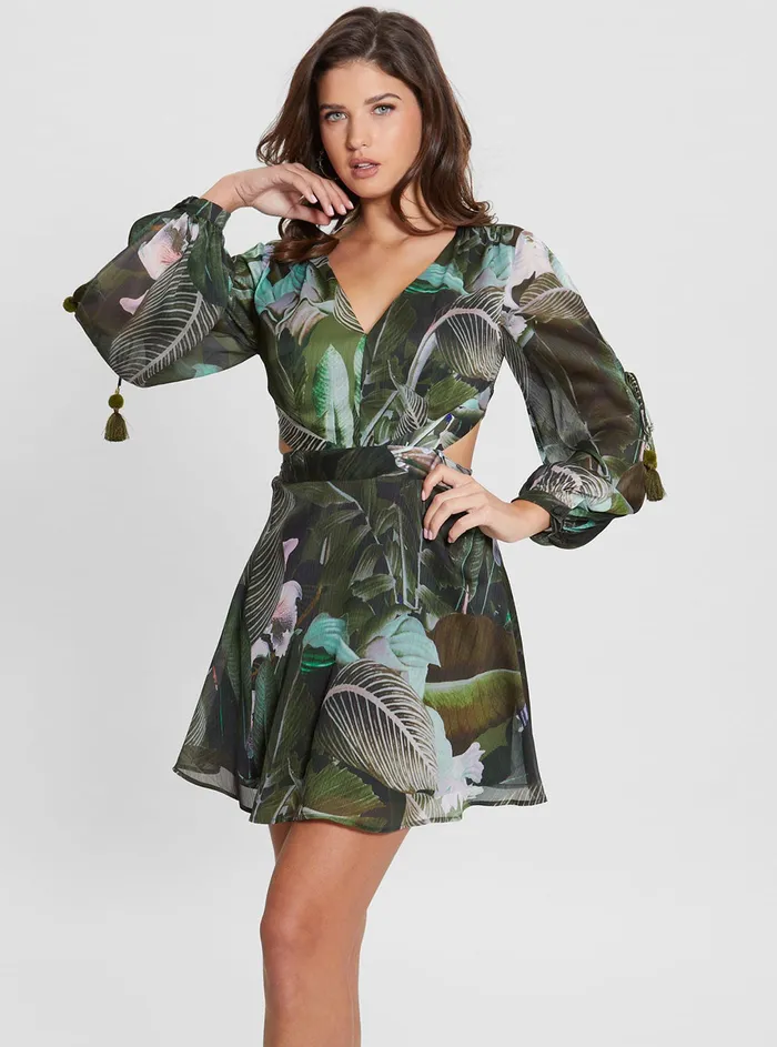 Women Dresses GUESS Eco Moonlit Tropic Garden Farrah Maxi Dress Women Dresses GUESS Eco Moonlit Tropic Garden Farrah Maxi Dress