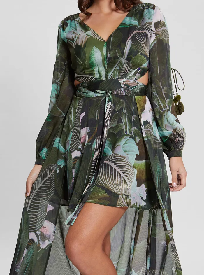 Women Dresses GUESS Eco Moonlit Tropic Garden Farrah Maxi Dress Women Dresses GUESS Eco Moonlit Tropic Garden Farrah Maxi Dress