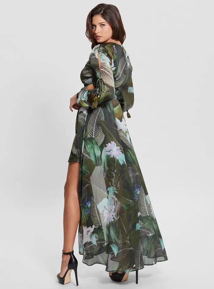 Women Dresses GUESS Eco Moonlit Tropic Garden Farrah Maxi Dress Women Dresses GUESS Eco Moonlit Tropic Garden Farrah Maxi Dress