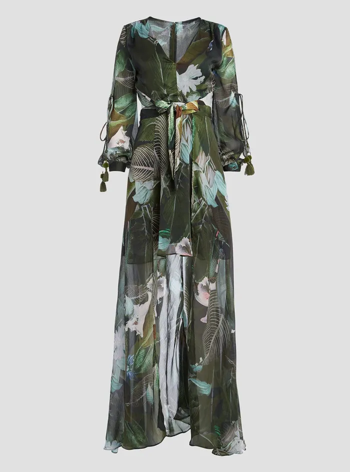 Women Dresses GUESS Eco Moonlit Tropic Garden Farrah Maxi Dress Women Dresses GUESS Eco Moonlit Tropic Garden Farrah Maxi Dress