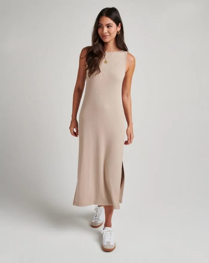 Women Dresses TravisMathew HADLEY WOOD MIDI DRESS Atmosphere