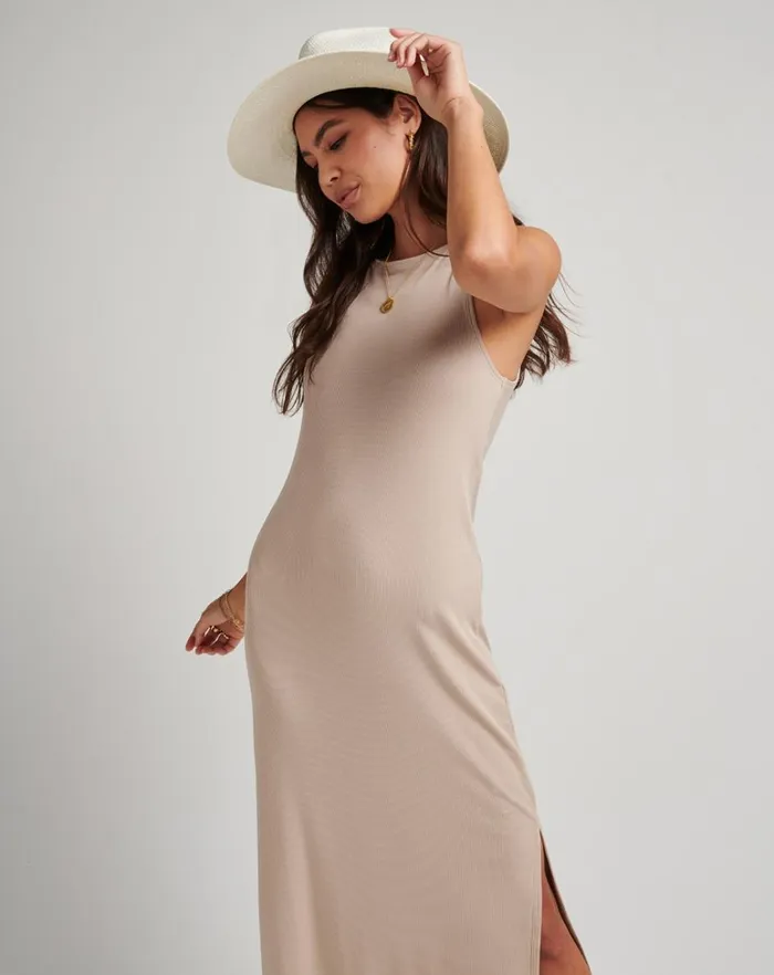 Women Dresses TravisMathew HADLEY WOOD MIDI DRESS Atmosphere Women Dresses TravisMathew HADLEY WOOD MIDI DRESS Atmosphere