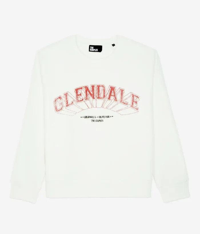 Women Ecru Sweatshirt With Glendale Serigraphy THE KOOPLES Sweatshirts
