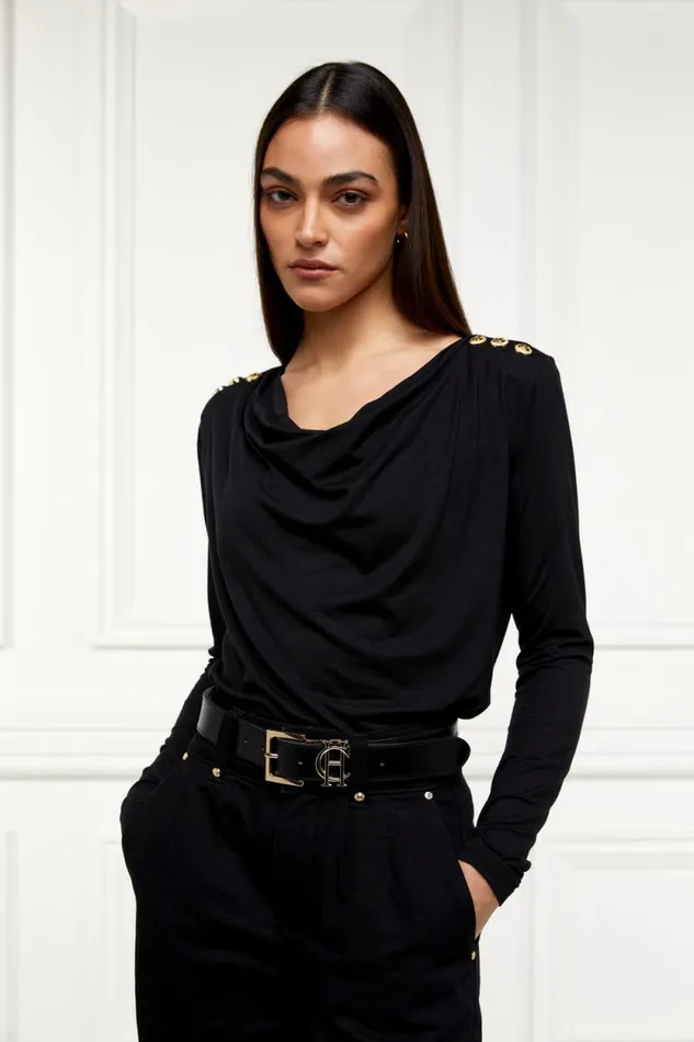Women Ellen Top Black Holland Cooper Tops Women Ellen Top Black Holland Cooper Tops