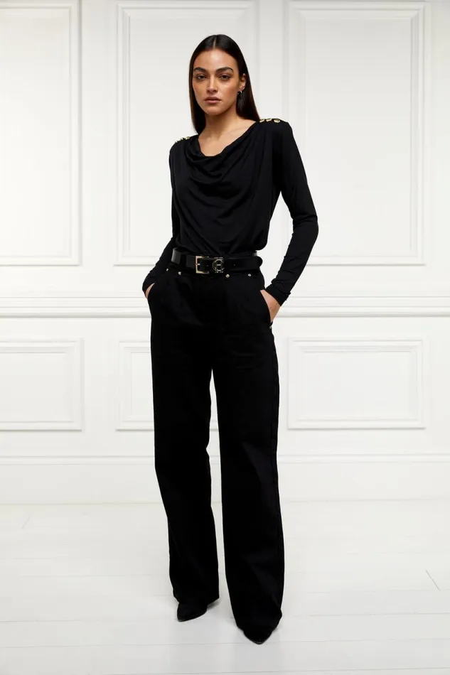 Women Ellen Top Black Holland Cooper Tops Women Ellen Top Black Holland Cooper Tops